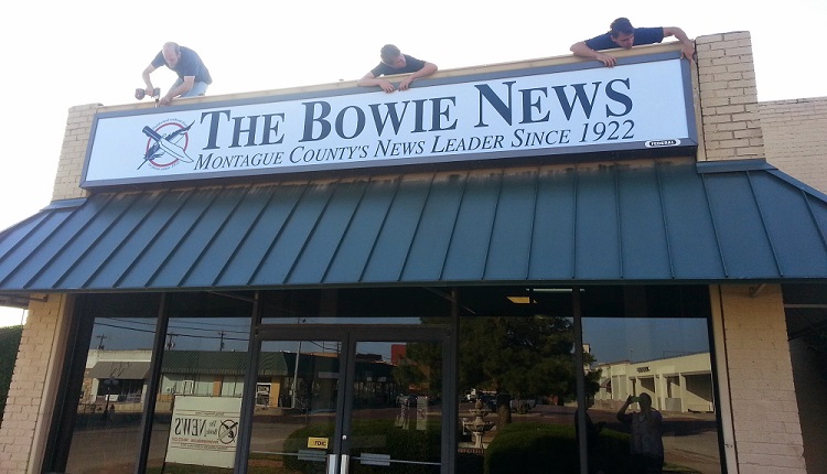 The Bowie News Sign