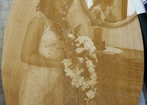 Wedding Photo Laser Engrave