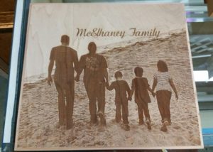 Family Photo Laser Engrave