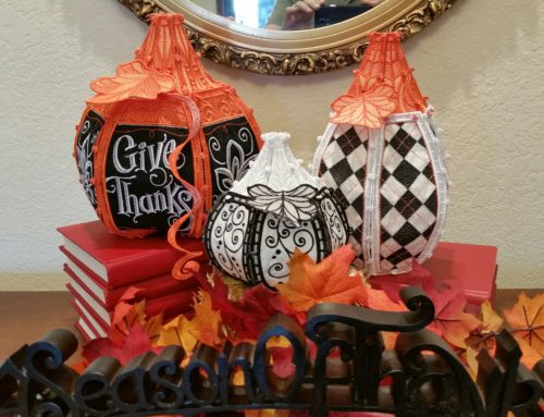 Black, Orange, and White Pumpkins Applique